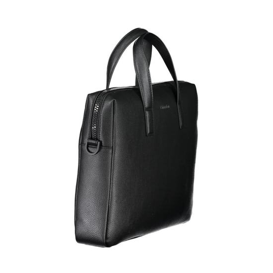 Bolso de mano de poliéster negro - Image 2