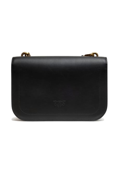 Bolsa de Hombro Clásica Love Bell de Cuero Negro - Image 2