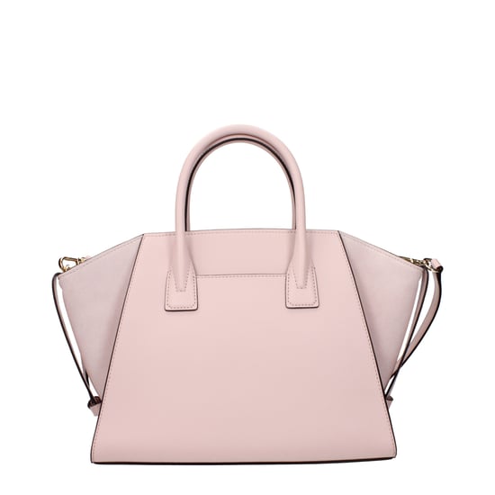 Bolso de mano de cuero rosa - Image 2