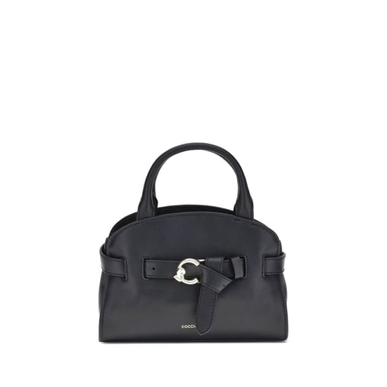 Bolso de mano de cuero de ternera negro Bos Taurus - Image 1