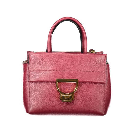 Bolso de mano de cuero púrpura - Image 1