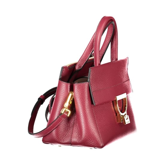 Bolso de mano de cuero púrpura - Image 2