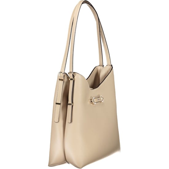Bolso de mano de polietileno beige - Image 2