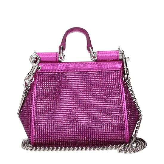 Bolso de mano de satén rosa - Image 2