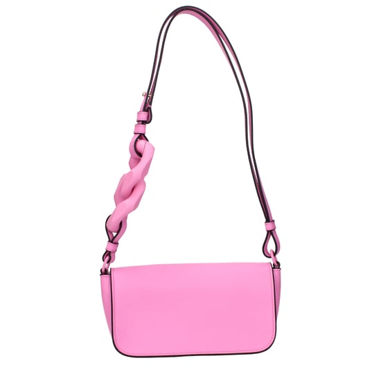 Bolso de Hombro de Cuero Rosa - Image 2