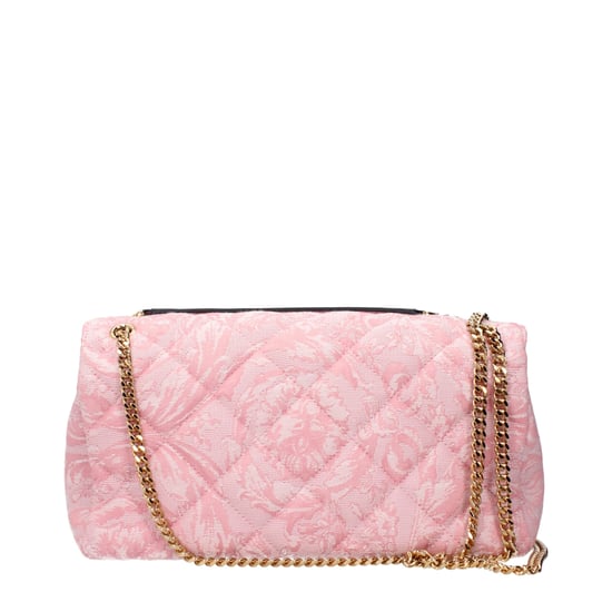 Bolso de hombro de tela rosa - Image 2