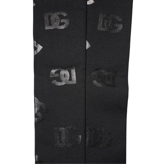 Mangas de brazo elásticas de lana con monograma DG negro - Image 3