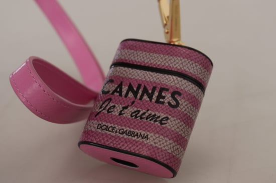 Funda de cuero Chic para AirPods de Dolce & Gabbana en rosa mujer - Image 4