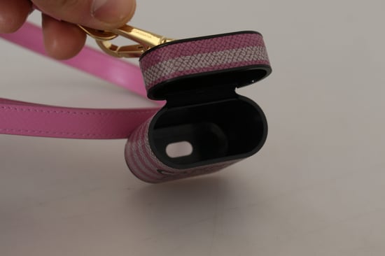 Funda de cuero Chic para AirPods de Dolce & Gabbana en rosa mujer - Image 5