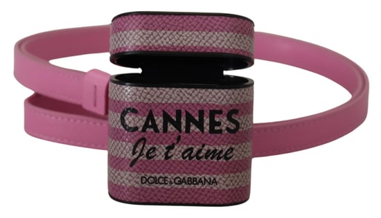 Funda de cuero Chic para AirPods de Dolce & Gabbana en rosa mujer - Image 6