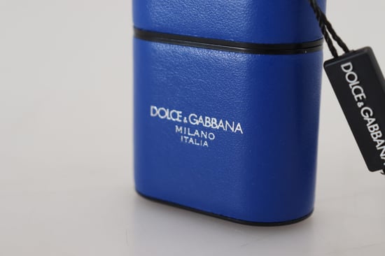 Estuche para AirPods de Mujer en Cuero Azul Elegante de Dolce & Gabbana - Image 5
