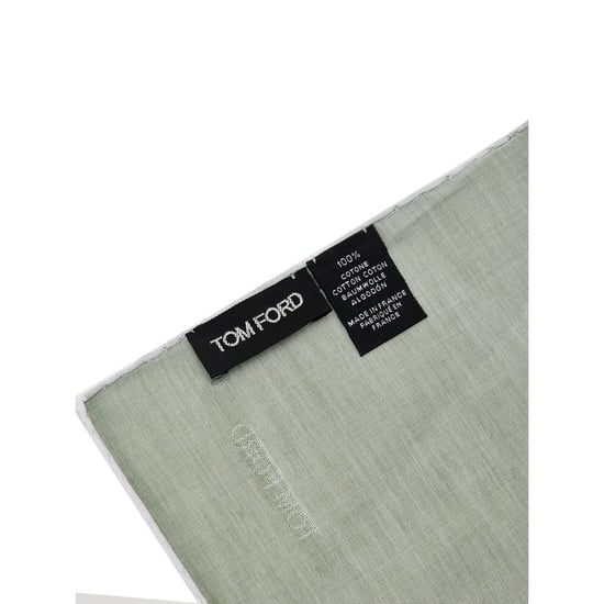 Pañuelo de bolsillo de algodón verde - Image 3