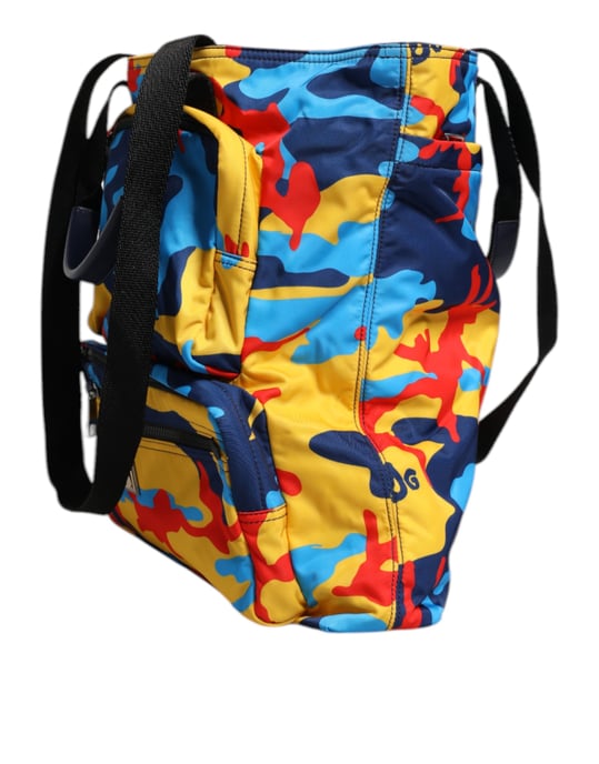 Bolso de compras de nailon camuflaje multicolor - Image 3
