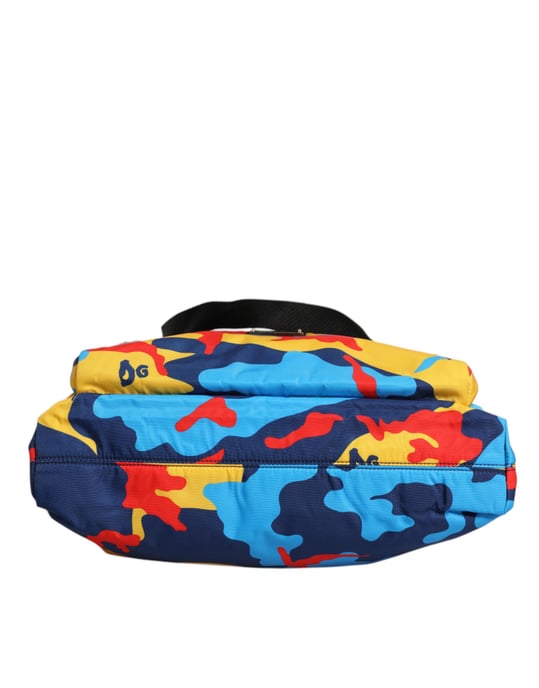 Bolso de compras de nailon camuflaje multicolor - Image 5