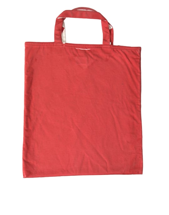 Bolsa de mano de tela con logo en jersey rojo - Image 3