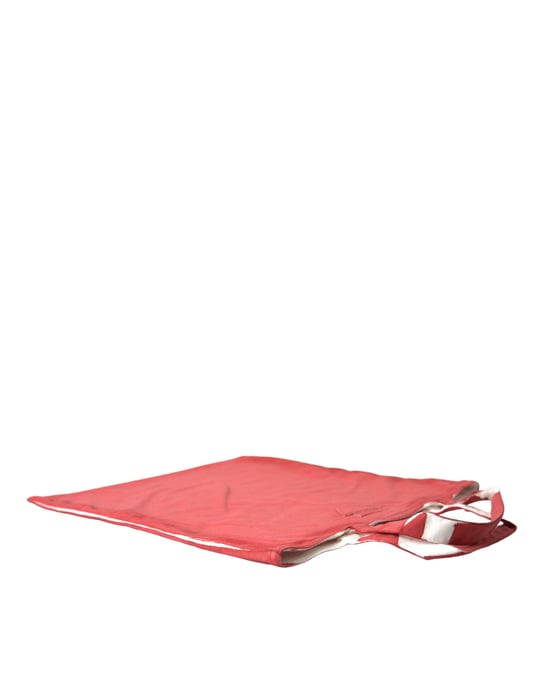 Bolsa de mano de tela con logo en jersey rojo - Image 4