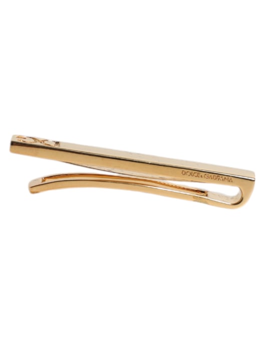Clip de Corbata de Bronce con Logo en Tono Dorado - Image 3