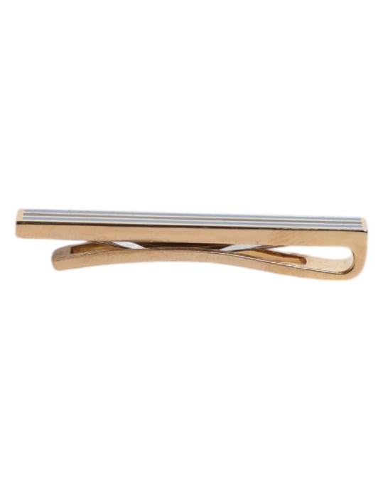 Clip de corbata de brass dorado con logo - Image 3