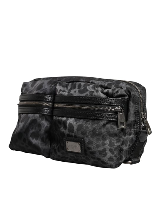 Cinturón de Cadera con Logo DG de Leopardo Negro y Gris - Image 2
