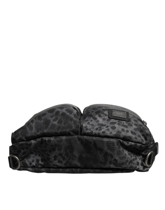 Cinturón de Cadera con Logo DG de Leopardo Negro y Gris - Image 4