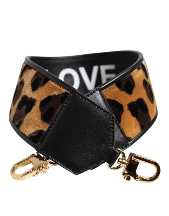 Bolso Reversible con Estampado de Leopardo Negro y Asa de Hombro - Image 1