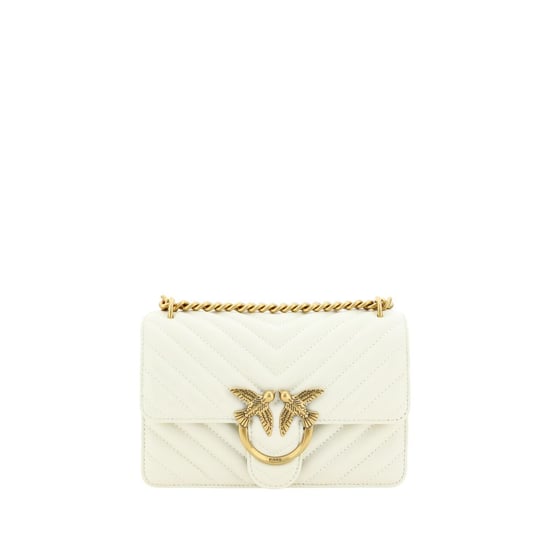 Bolso de hombro de cuero de ternera blanco Bos Taurus - Image 1