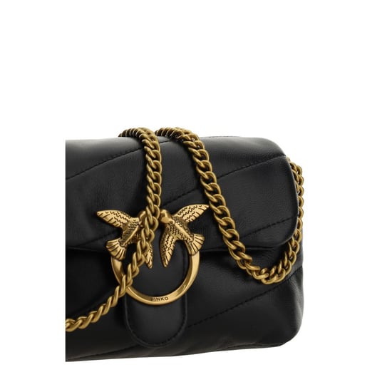Bolso de Hombro de Cuero de Ternera Negra Bos Taurus - Image 3