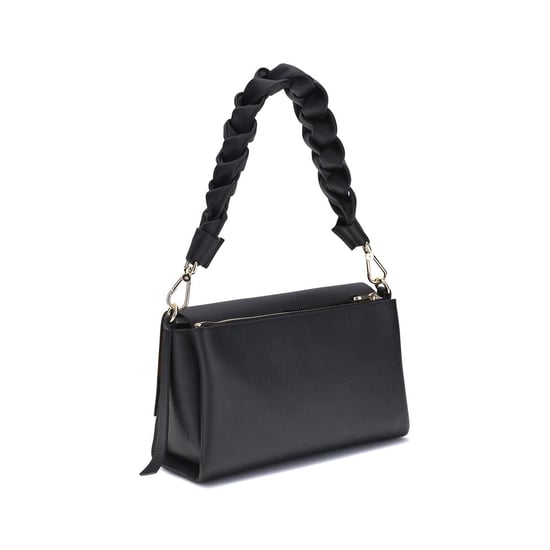 Bolso de Hombro de Cuero de Ternera Negro Bos Taurus - Image 2
