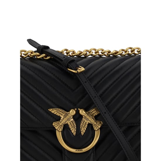 Bolso de Hombro de Cuero de Ternera Negra Bos Taurus - Image 3