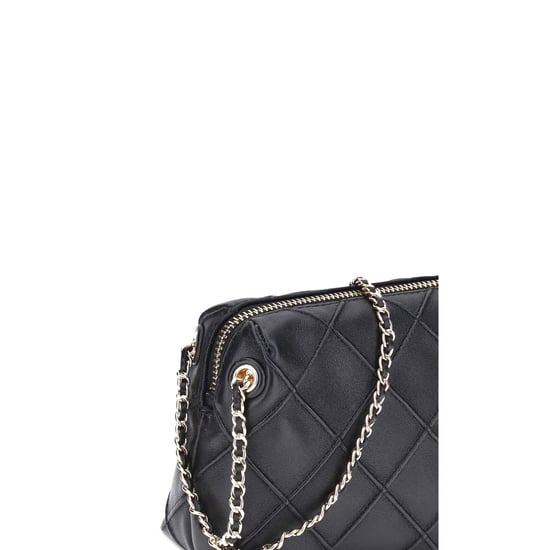 Bolso de Hombro de Cuero de Ternera Negro Bos Taurus - Image 3