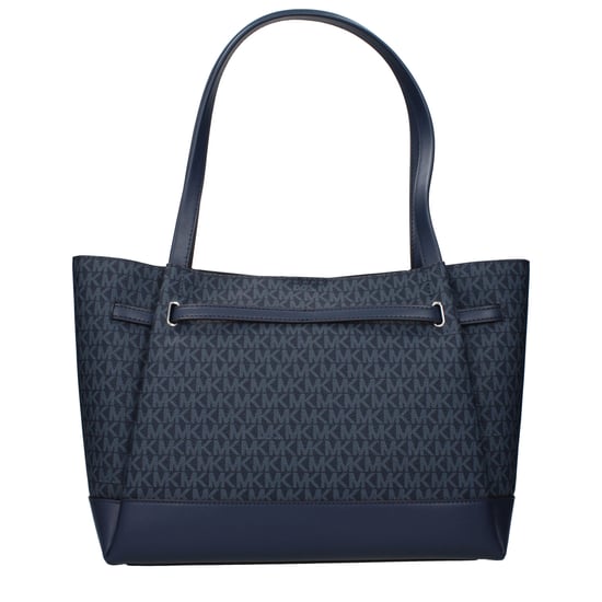 Bolso de hombro de tela azul - Image 2
