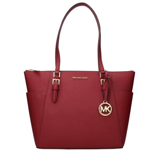 Bolso de Hombro de Cuero Rojo - Image 1