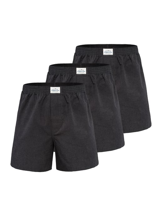 Lakeford & Sons Hombres Boxeador American Boxershorts Herren 3-Pack in klassischen Designs - Image 1