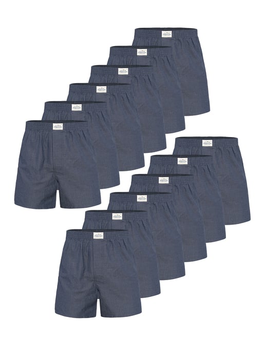 Lakeford & Sons Hombres Boxeador American Boxershorts Herren 12-Pack in klassischen Designs - Image 1