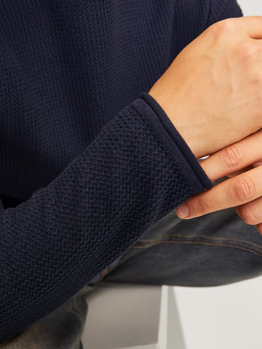 Jack & Jones Cooper Knit Crew Neck Azul - Image 4