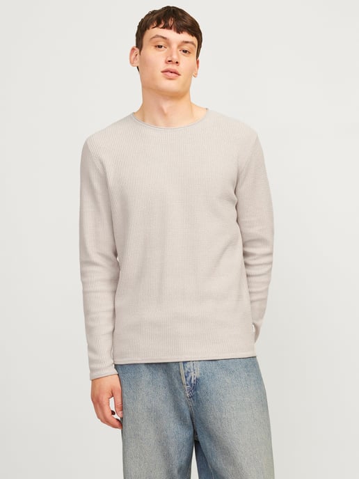 Jack & Jones Cooper Knit Crew Neck Beige - Image 2