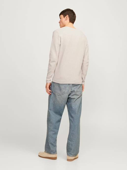 Jack & Jones Cooper Knit Crew Neck Beige - Image 3