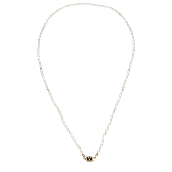 Collar de metal blanco - Image 1