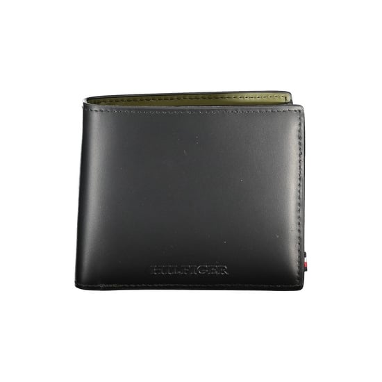 Cartera de Cuero Negra Tommy Hilfiger - Image 1