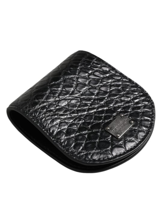 Funda de monedas de piel exótica negra para condones, billetera de bolsillo - Image 3