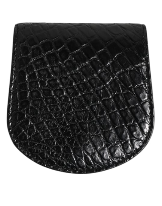 Funda de monedas de piel exótica negra para condones, billetera de bolsillo - Image 4