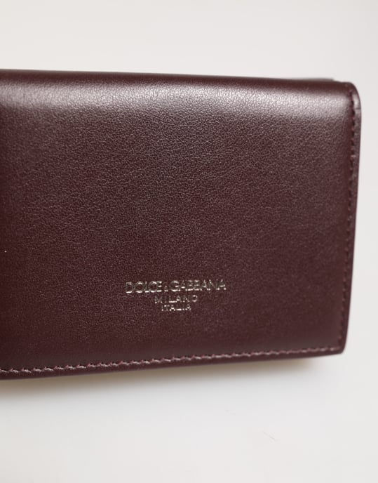 Holder de Tarjetas para Hombre de Piel con Logo Relieve en Color Marrón Oscuro - Image 2