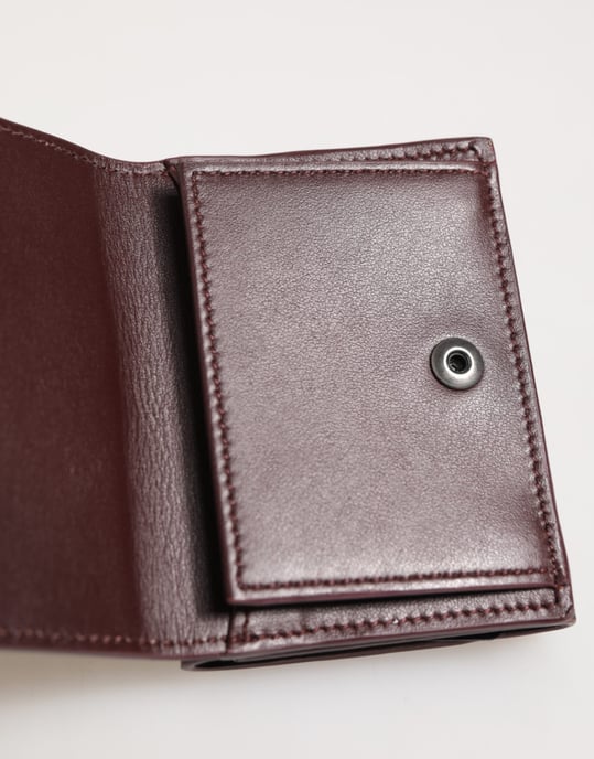 Holder de Tarjetas para Hombre de Piel con Logo Relieve en Color Marrón Oscuro - Image 5