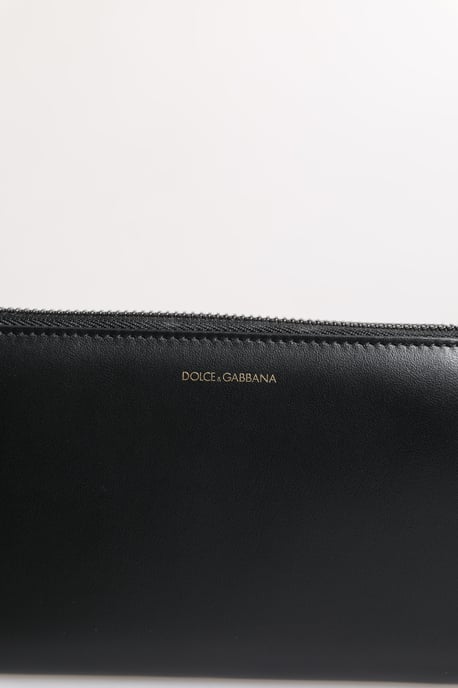 Billetera Continental de Cuero Exótico Embosado en Negro y Azul - Image 2