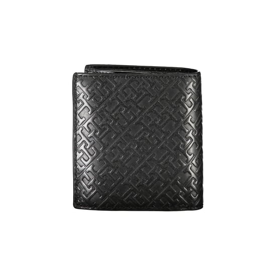 Billetera de cuero negro elegante de doble compartimento Tommy Hilfiger - Image 2