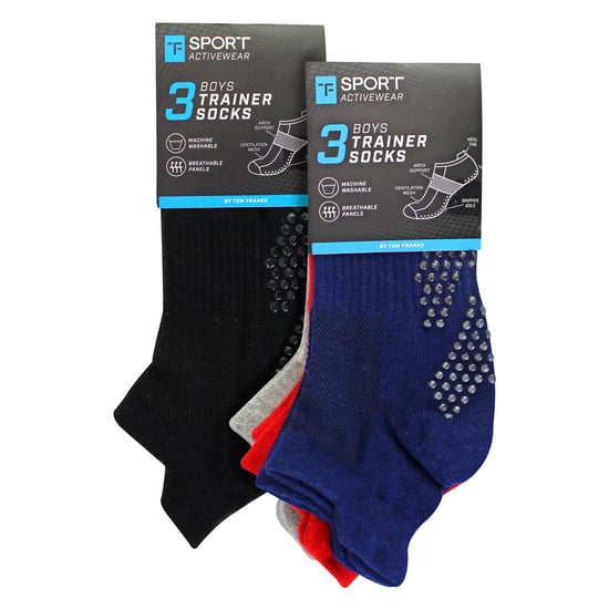 6 Pares de Calcetines Antideslizantes para Niños | Calcetines de Gimnasio, Yoga y Baile con Agarradores - Image 2