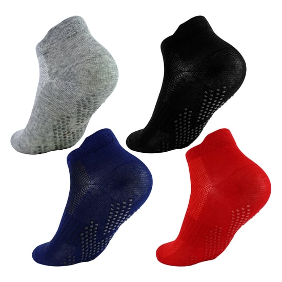 6 Pares de Calcetines Antideslizantes para Niños | Calcetines de Gimnasio, Yoga y Baile con Agarradores - Image 4