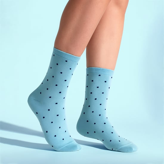 5 Pares de Calcetines de Mujer con Lunar Multicolor - Calcetines Diarios de Algodón Suave - Image 4
