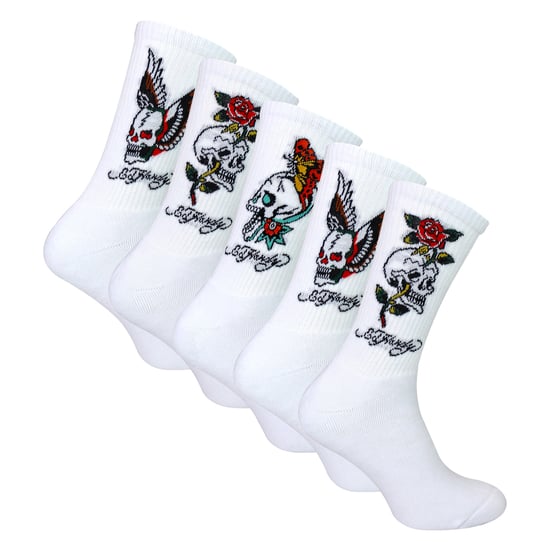 5 Pares de Calcetines de Hombre Tipo Crew - Calcetines Transpirables con Diseño Original - Image 1