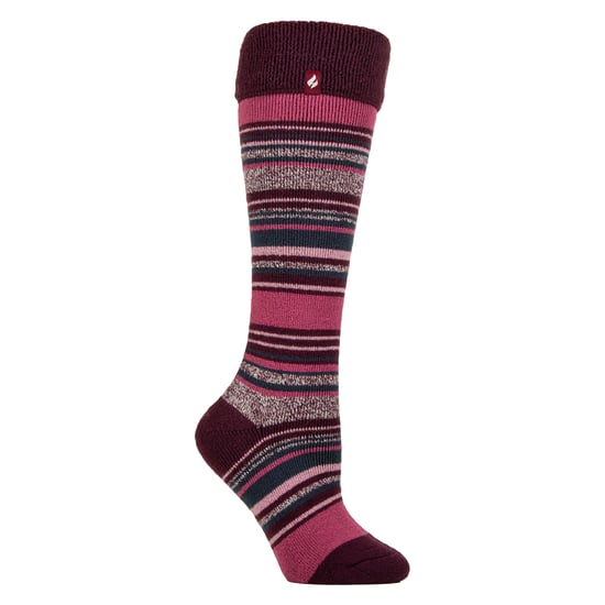 Calcetines de caña larga térmicos para mujer con forro suave cepillado - Image 1